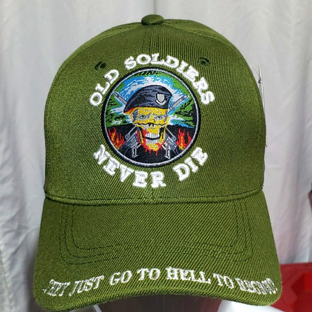Military Hat Old Soldiers Never Die